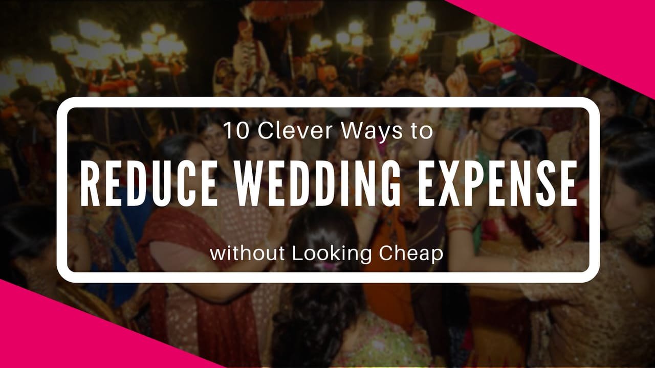 An image showing how to reduce the wedding cost without looking cheap